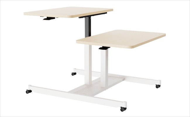 Multi-User Pneumatic Height Adjustable Table