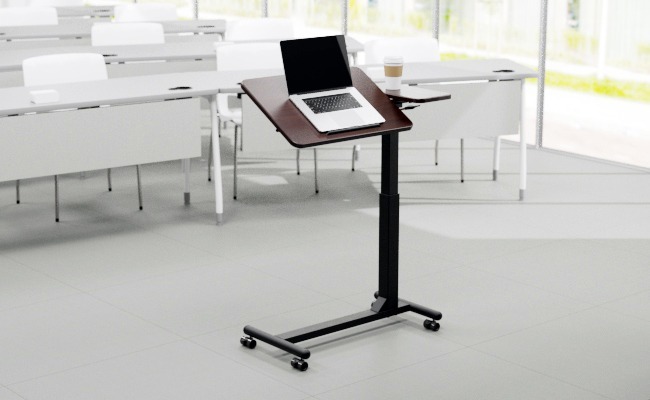 Tiltable Height Adjustable Laptop Cart